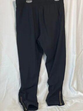 Zyia Black Track Pants with Zipper legs
